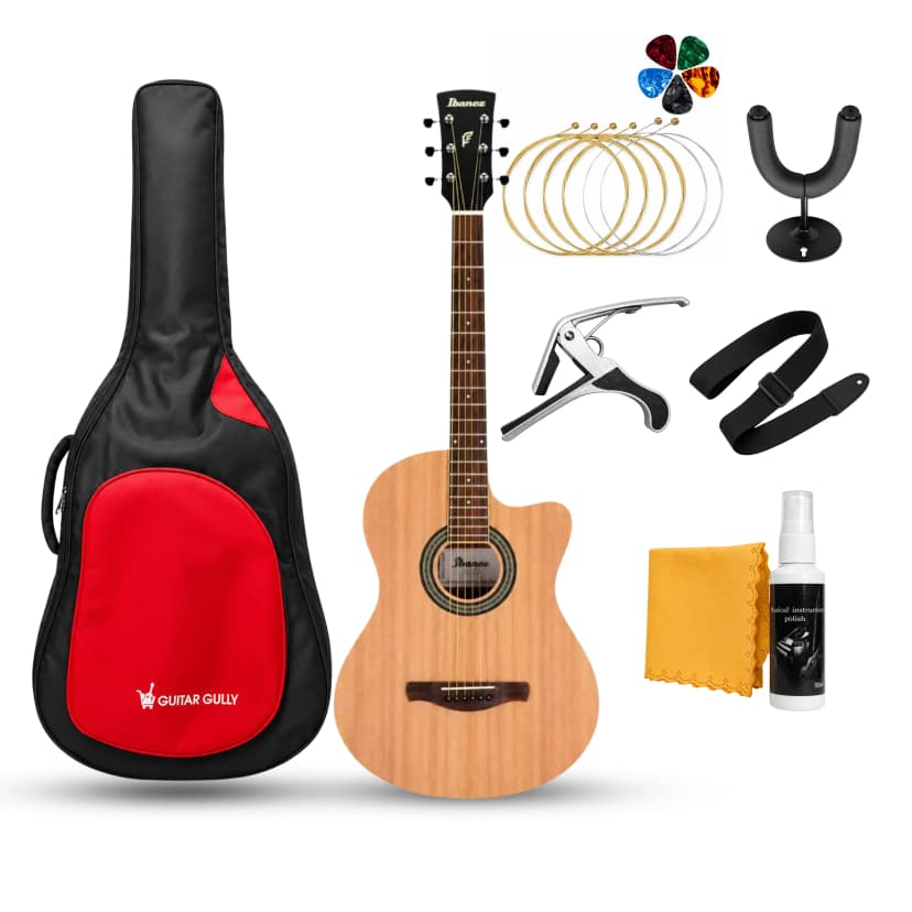 Ibanez MD39  Acoustic Guitar With Strap, pading bag, Picks , capo, metal wall Stand & String set / Bundle