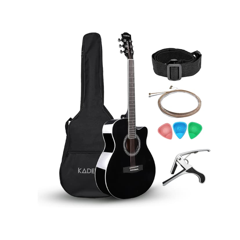 Kadence Frontier 40” Acoustic Guitar FR01 With Bag, Belt, Picks & String