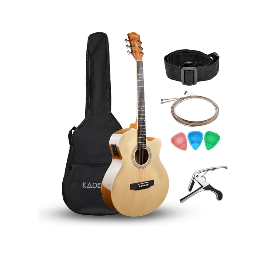 Kadence Frontier 40” Semi Acoustic Guitar FR01 EQ with Bag, Strap, Capo, Strings & Picks