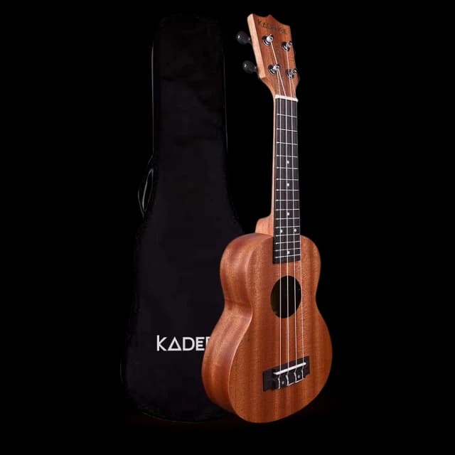 Kadence UKW03C Wanderer 21" Acoustic Ukulele | Mahogany Wood | Comes with Bag | Includes Learning Course