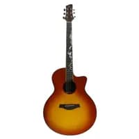 Strydom GA241CE Semi Acoustic Red Moon Sunset
