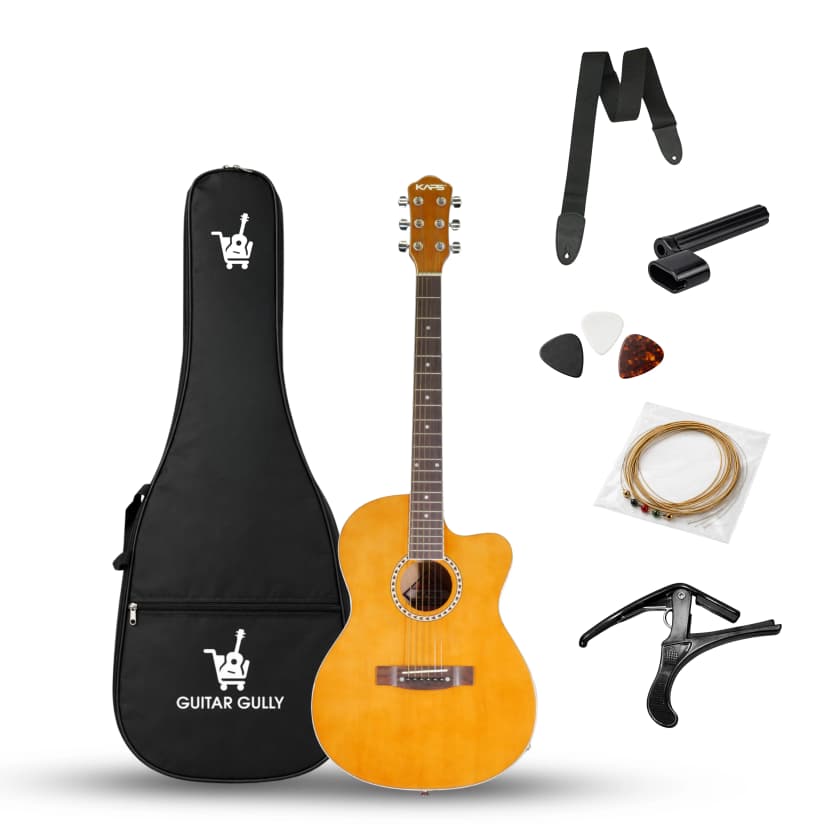 Kaps ST10 CR Acoustic Guitar Combo Pack with pickup, bag, capo, strap, picks & winder