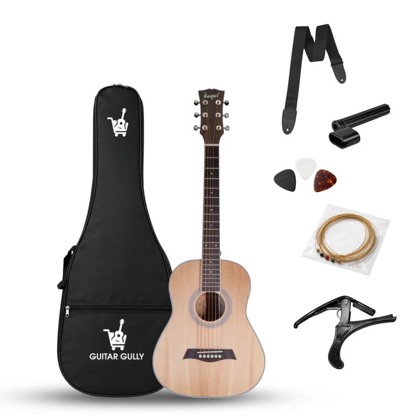 Kaspar GT340 A Acoustic Guitar Combo Pack with bag, string set, strap, capo, picks & winder