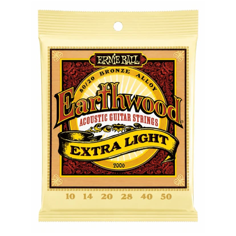 Ernie Ball Earthwood Extra Light Acoustic Guitar Strings 2006