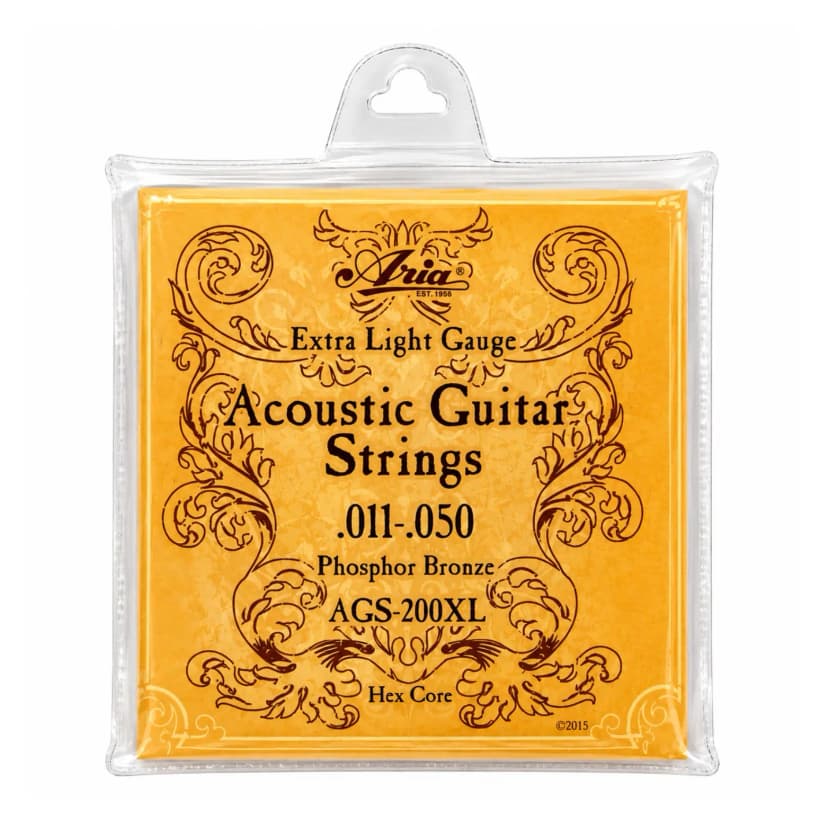 Aria AGS-203XL Extra Light Gauge (.011-.050) Acoustic Guitar Strings