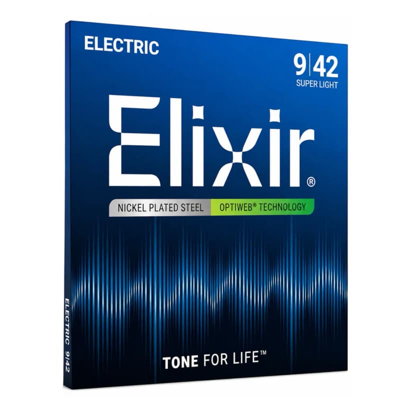 Elixir Optiweb Super Light Gauge (.009-.042) Electric Guitar Strings