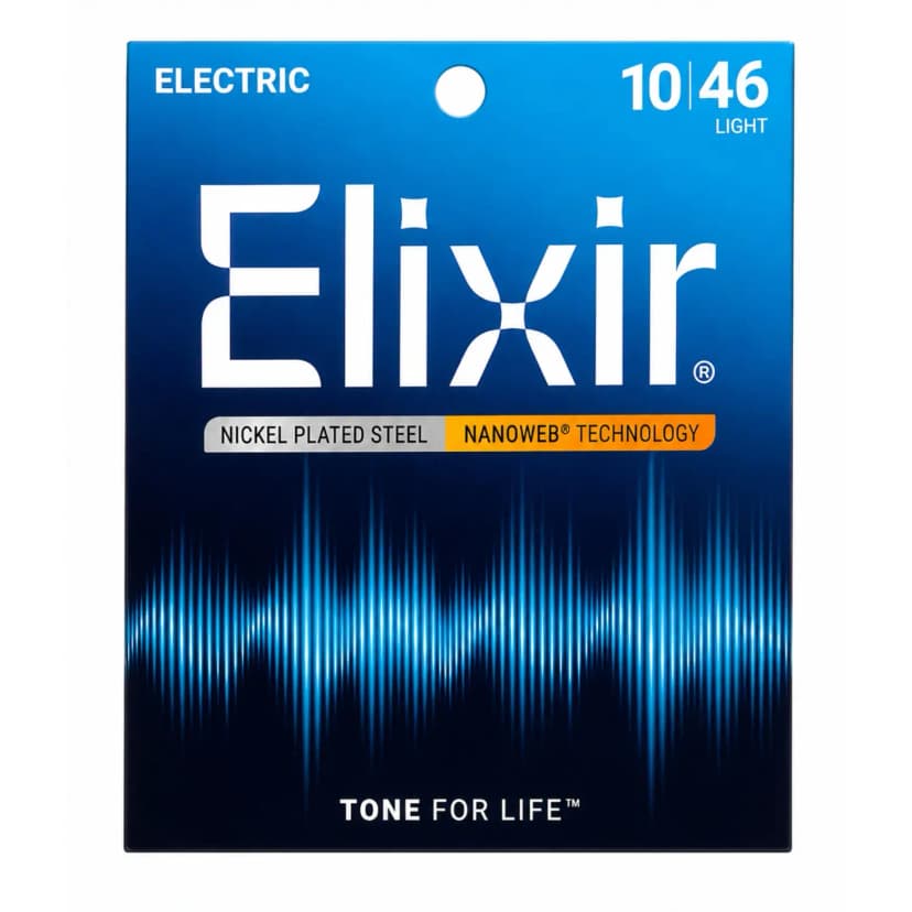 Elixir Nanoweb Light Gauge (.010-.046) Electric Guitar Strings