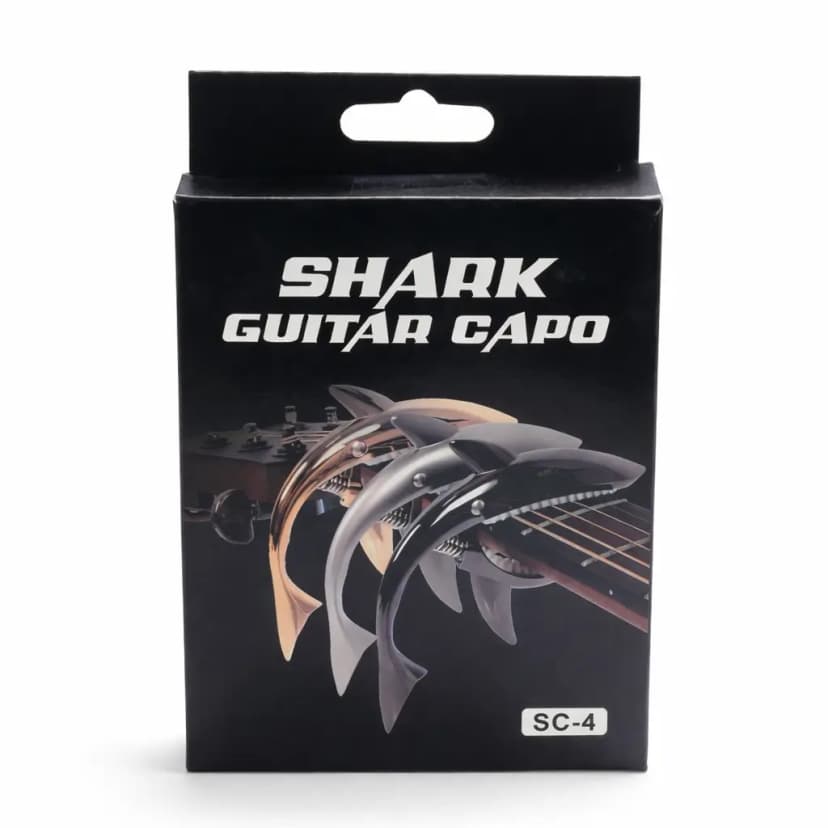 Shark SC-4 Premium Guitar Capo for Acoustic & Electric Guitar – Quick Change Metal Capo